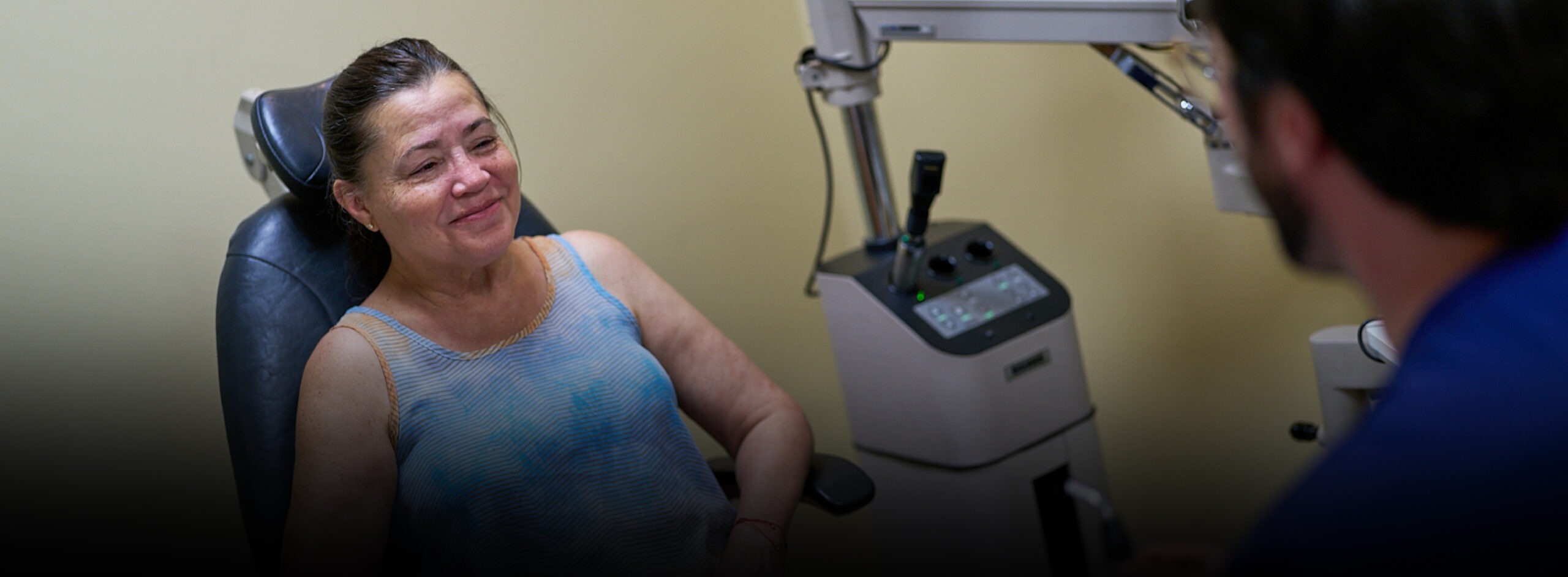 Female patient at NECO Center for Eye Care - Roslindale
